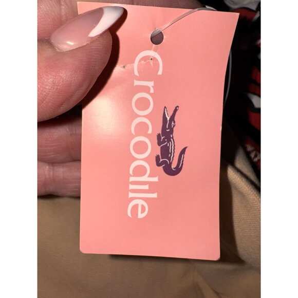 Crocodile Womens Maxi Skirt Brown & Beige Elephant Print Stretch Waist Size 36 - Picture 5 of 5